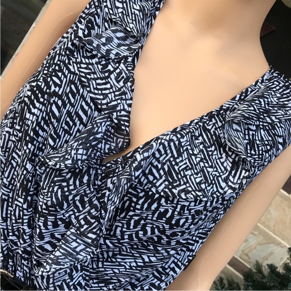 AB Studio Ruffle Front Belted Dress - Picture 3 of 8